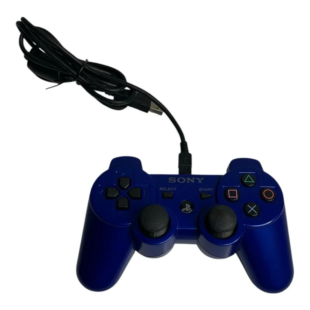 Genuine OEM Sony PlayStation 3 PS3 Blue DualShock 3 Controller Wireless CECHZC2U